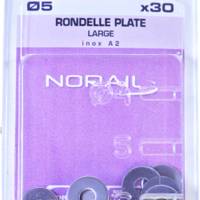 Rondelle large matière inox A2 Ø5 - Gedimat - NORAIL