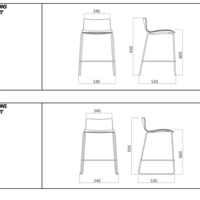 Tabouret DANDY 4 pieds chromés – ArtProg