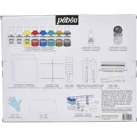 Kit Pouring Expériences 47 Pièces Peinture Acrylique Pré-mélangée Prête à l'Emploi