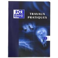 Cahier TP piqûre 17x22 cm 48 pages Seyès+48 pages unies coloris aléatoires