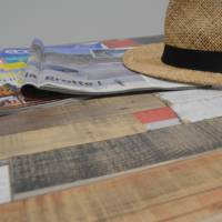 Mange-debout pied blanc 60x60cm redden wood - intérieur - RestooTab