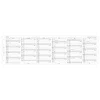 Mini Planning annuel vertical - anglais - 2026