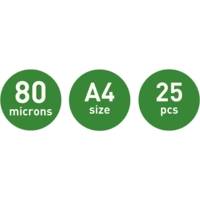 Paquet de 25 Pochettes à plastifier iLAM UDT A4 Brillante 160 Microns (2x80)