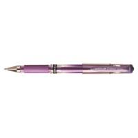 Roller encre gel Signo Broad UM153 grip pointe large 1mm violet métal