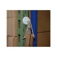 Lot de 5 Aimants puissant avec crochet Ø 36 mm Puiss. 8 kg Blanc