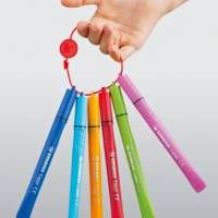 Etui de 12 feutres de coloriage pointe moyenne Cappi + 1 lacet