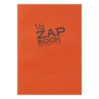 Bloc 1/2 Zap Book encollé grand coté 80 Feuilles A5 80g couvertures assorties
