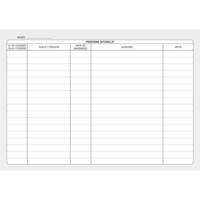 Registre des entrées / Sorties EHPAD 21 x29,7 cm horizontal 96p