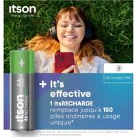 Boîte de 8 piles rechargeables AA Pro NiMH prêtes à l'emploi, 2500 mAh