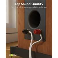 Câble de Haut-parleur transparent Rouleau de 10 m, section de 2 x 2,5 mm², CCA