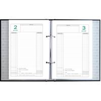 Classeur Reliure vide pour agenda perpétuel caisse feuillets mobiles 240x160 mm - EXACOMPTA