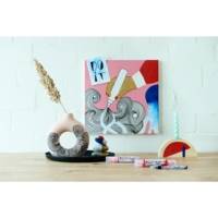 Marqueur acrylique moyen 5100 set de 5 Assortis pastel 2-3 mm