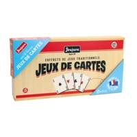 Coffret de Jeux de Cartes en Bois