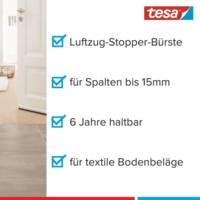 Calfeutrer Bas de Porte Adhésif Spécial Moquette 1m x 40mm x 15mm brun marron