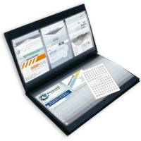 Porte-cartes de visite Intercalaires pour 288 cartes 90 x 58 mm Noir