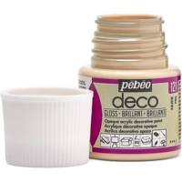 Flacon 45ml Peinture Deco Acrylique Brillante NUDE - PÉBÉO