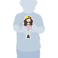 Kit Créatif Enfant - Poupée en coton Imprimé à Peindre Jaune