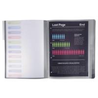 Trieur polypropylène 3 rabats 12 compartiments OPAK - Noir