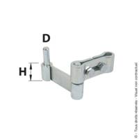 Gond pour isolation extérieure zingué blanc ISOGOND D14 - Gedimat - AFBAT