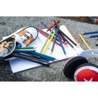 Etui carton de 18 Crayons color 15+3 FLUO