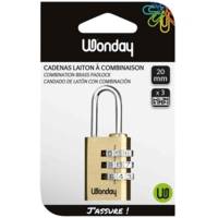 Cadenas à combinaison en laiton 20 mm