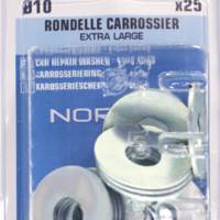 Rondelle carrossier plate en acier zingué M10 - Gedimat - NORAIL
