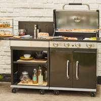 Barbecue à gaz FIDGI 4 - L.133 x l.57 x h.112 cm - Gedimat