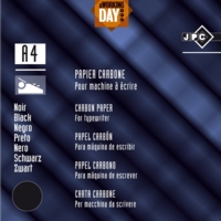 Sachet 10 feuilles de papier carbone machine Noir