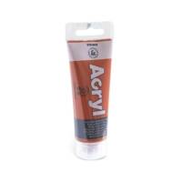 Tube Soft Plastique 75ml Peinture Acrylique Fine Sienne Brulé 730 - PRIMO