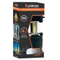 LED 2en1 Lampe Torche et Lanterne Pliante - 350L Noir