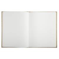 Livre d'or Kraft Vertical 27 x 22 cm Tranche or Titre Lettres dorées - 100 pages