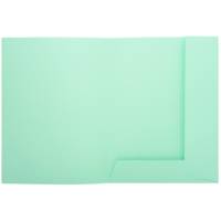 Paquet de 50 chemises 2 rabats SUPER 210g 24x32cm Vert clair - EXACOMPTA