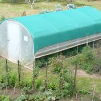Ombrage pour serre de 3 m à 4 m de large - longueur 8 m - Serres Tonneau