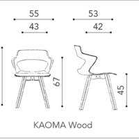 Chaise KAOMA 4 pieds bois coque - Chaise  - Mobilier scolaire