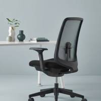 Fauteuil Verus dossier suspension graphite Herman MILLER avec accoudoirs