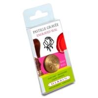 Pastille laiton pour sceau sur broche rose - HERBIN
