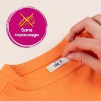 Sachet de 36 étiquettes vêtements motifs ciel - 45 x 13 mm