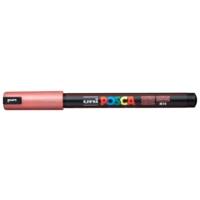 Marqueur pointe calibrée extra-fine pc1mr 0,7mm rouge métal - POSCA