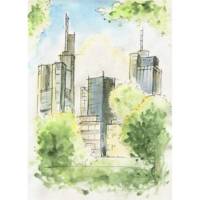 Aquarelles en godets, boîte de 24