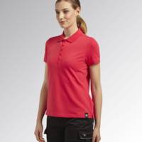 Polo manche courte de travail femme ATHENA rouge hibiscus - Gedimat - DIADORA SPA