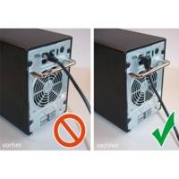 CAT 5e Câble Patch 2x 90° Coudé, U/UTP, blanc, 2 m