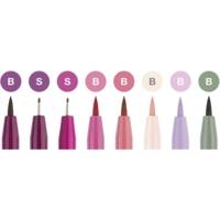 Etui de 8 Feutres Pitt Artist Pen Letterage manuel India Ink Nuance de Rose