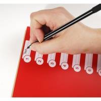 Jeu de 6 intercalaires polypro 3.5/10e format maxi A4+