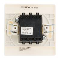 Interrupteur double va et vient encastrable blanc - Gedimat