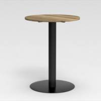 Table haute RESTO ronde - Usage polyvalent en collectivité