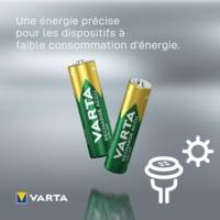 Lot de 2 piles rechargeables Varta Accu Solar type AAA 1,2V 550mAh (R03)
