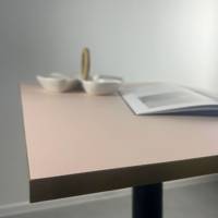 Plateau de table rectangle Rose poudré & bois - RestooTab