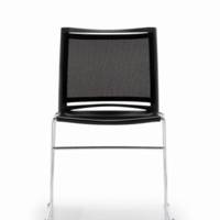 Chaise BEW assise plastique dossier filet