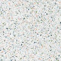 Plateau de table 70x70cm Terrazzo Spectra & laiton - RestooTab