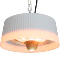 Parasol chauffant électrique suspendu SIRMIONE Blanc - Gedimat